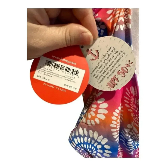 NWT Hatley Girls Eyelash Mandala One-Piece Swimsuit | Size 8 - Picture 3 of 5